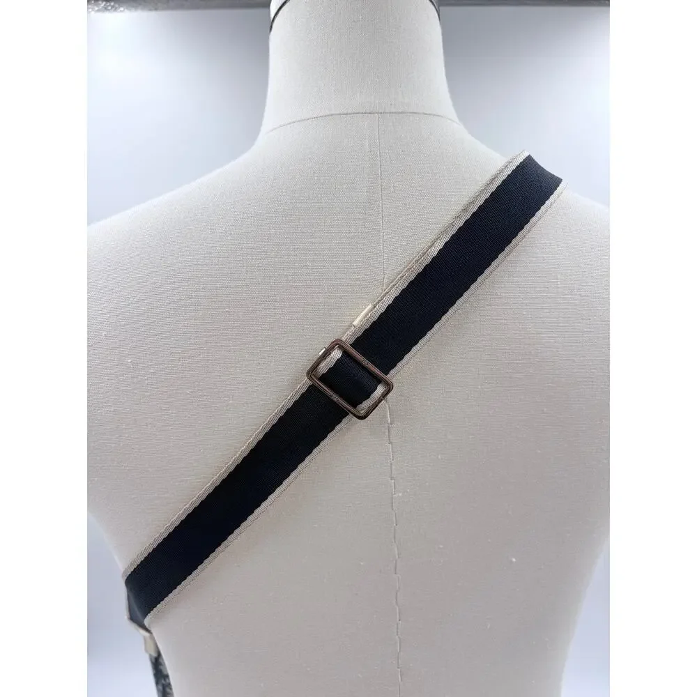 Authenticated Christian Diorissimo Monogramem Canvas Trotter Messenger Bag